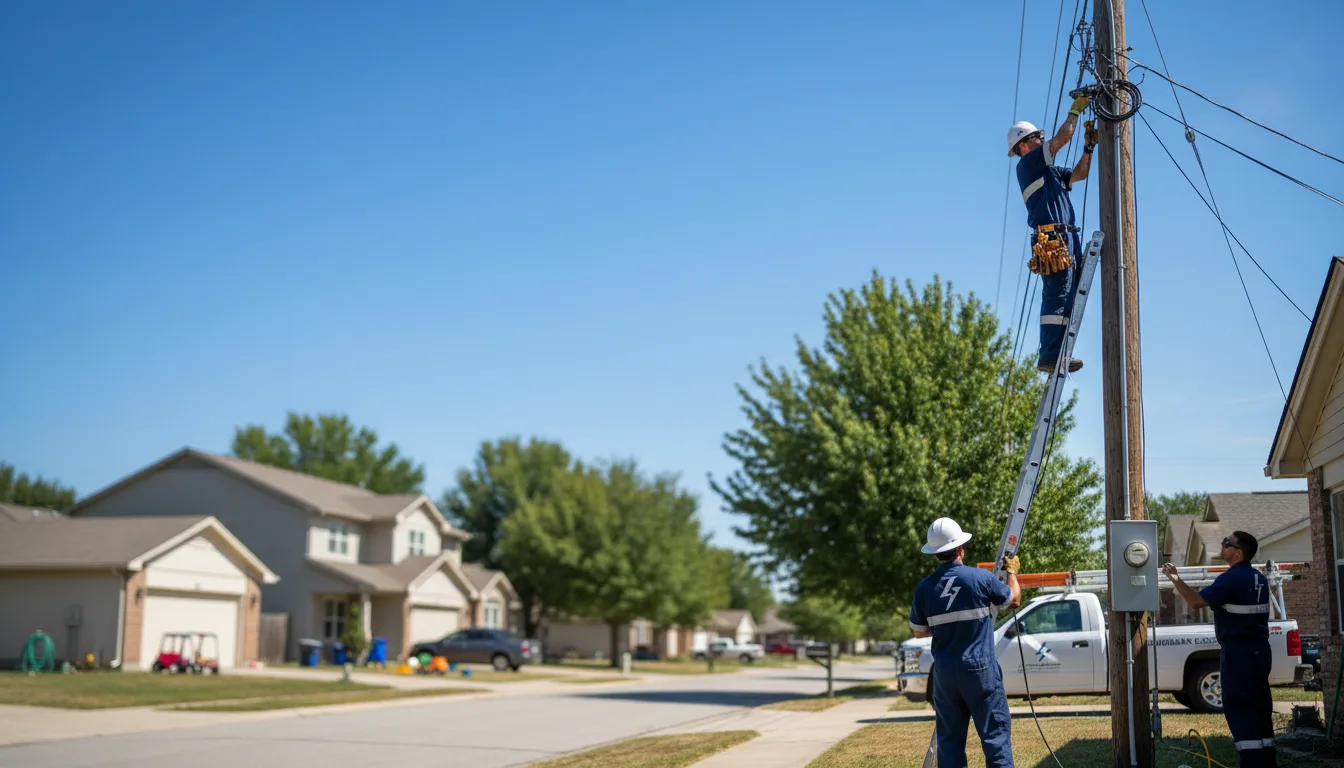 Residential electrician providing installation services in Zoar, OH